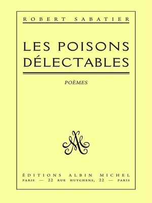 cover image of Les Poisons délectables
